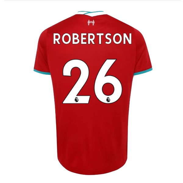 Camiseta Liverpool NO.26 Robertson Primera Equipación 2020-2021 Rojo